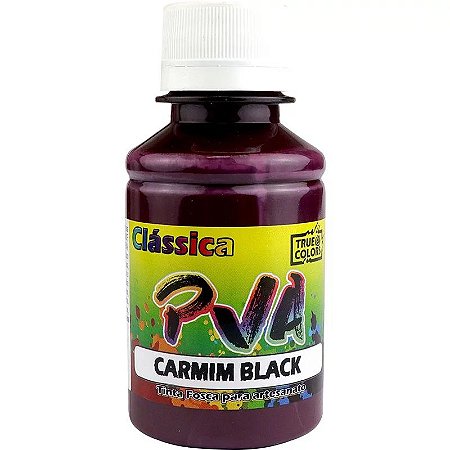 TINTA PVA FOSCO TRUE COLORS CARMIM BLACK 100 ML