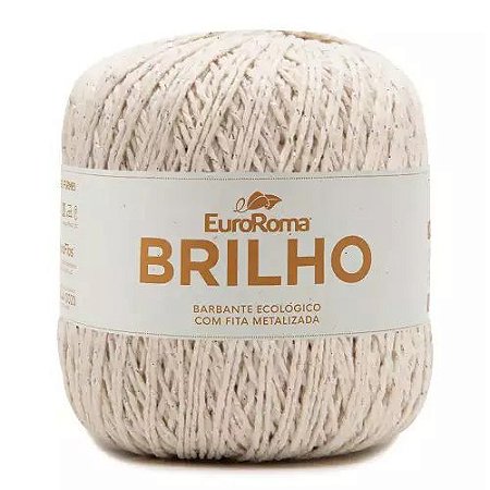 BARBANTE EUROROMA BRILHO PRATA 46 400 GR-COR 100 - CRÚ