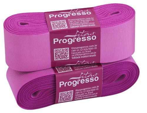 FITA GORGURÃO GP009 38MM COR 1364 ROSA CHICLETE PEÇA 10 MTS