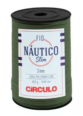 FIO NÁUTICO SLIM CÍRCULO 3MM COR 5368 MILITAR