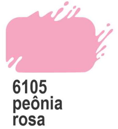 TINTA PVA FOSCO TRUE COLORS COR 6105-PEÔNIA ROSA100 ML
