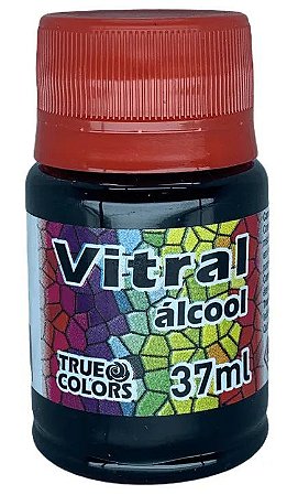 VITRAL ALCOOL VERMELHO 37ML TRUE COLORS