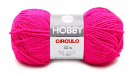 FIO HOBBY 160 MTS 100 GR COR 6774 ROSA NEON