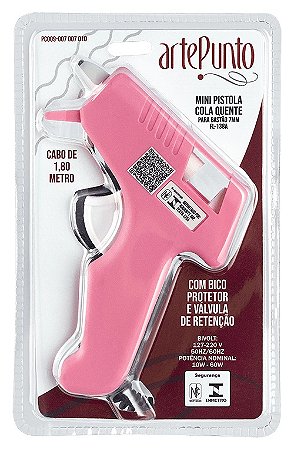 MINI PISTOLA COLA QUENTE PC009-007 007 010 ROSA ARTEPUNTO