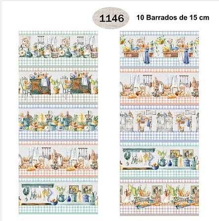 10 BARRADOS DE 15 CM IGARATINGA REF 1146 TRICOLINE