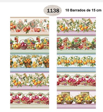 10 BARRADOS DE 15 CM IGARATINGA REF 1138 TRICOLINE