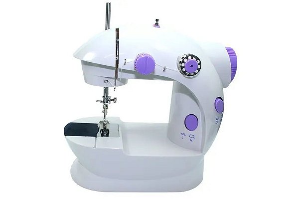 MINI MÁQUINA DE COSTURA LMD-202 AZUL BIVOLT LANMAX