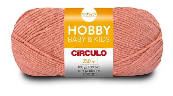 FIO HOBBY BABY E KIDS 100 GR COR 3063 ANTONIETA
