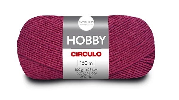 FIO HOBBY 160 MTS 100 GR COR 6627 ROSA INTENSO