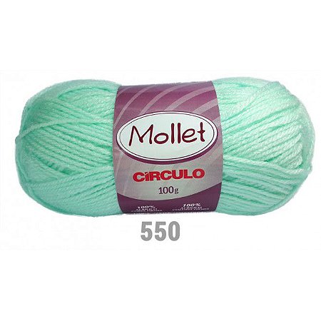 FIO MOLLET CIRCULO COR 0550 VERDE CANDY 100 GR