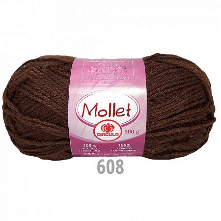 FIO MOLLET CIRCULO COR 0608 CHOCOLATE 100 GR