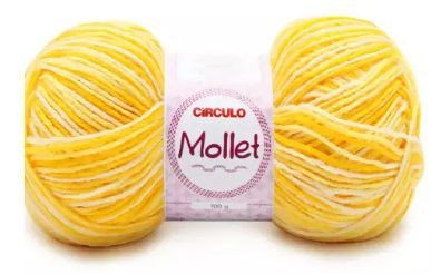 FIO MOLLET CIRCULO COR 9368 RAIO DE SOL 100 GR