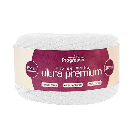FIO DE MALHA ULTRA PREMIUM FM028 28MM COR 201 BRANCO 185 MTS