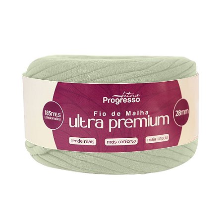 FIO DE MALHA ULTRA PREMIUM FM028 28MM COR 2068 PISTACHE 185 MTS