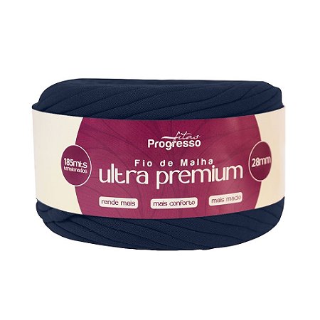 FIO DE MALHA ULTRA PREMIUM FM028 28MM COR 215 AZUL MARINHO 185 MTS