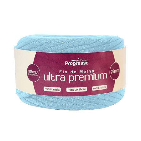 FIO DE MALHA ULTRA PREMIUM FM028 28MM COR 246 AZUL CELESTE 185 MTS
