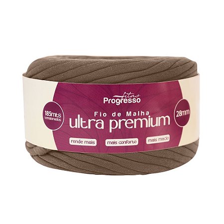 FIO DE MALHA ULTRA PREMIUM FM028 28MM COR 971 CHOCOLATE 185 MTS