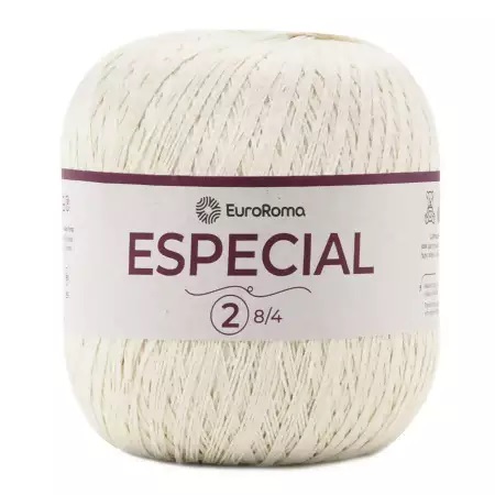 Barbante EuroRoma Especial 2 8X4 Cru 500 gr 1700 MTS
