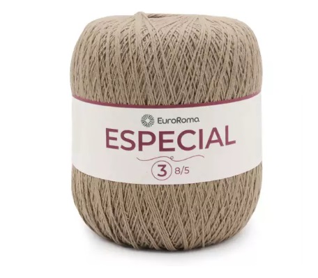 Barbante EuroRoma Especial 8X4 COR 1110 BEGE 500 gr 1700 MTS