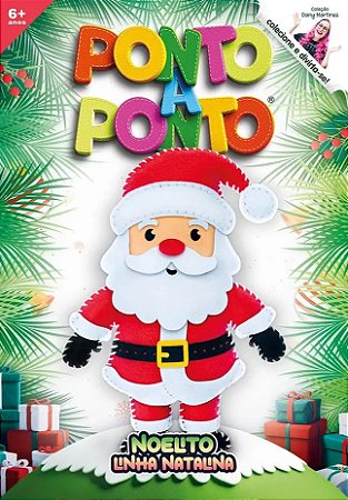 BONECO DE FELTRO COLEÇÃO PONTO A PONTO NATALINA MODELO - NOELITO