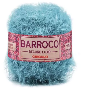 BARROCO DECORE LUXO 280 GR 180 MTS COR-613 OCEANO AZUL