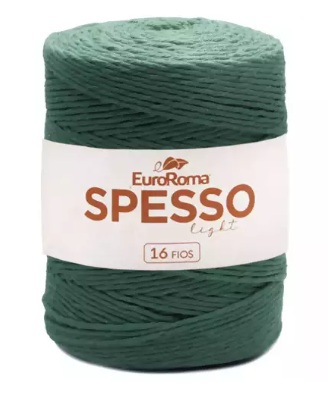 BARBANTE SPESSO LIGHT 1 KG 4x16 FIOS COR 804 VERDE MUSGO EUROROMA
