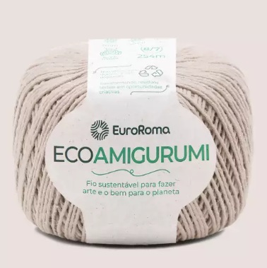 FIO ECOAMIGURUMI 254 MTS 8/7 160GR COR 305 NUDE EUROROMA