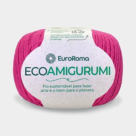 FIO ECOAMIGURUMI 254 MTS 8/7 160GR COR 550 PINK EUROROMA