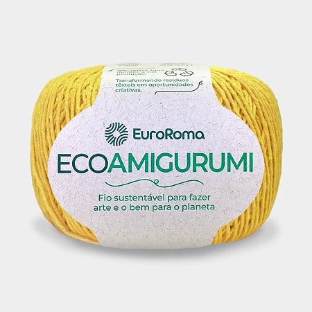 FIO ECOAMIGURUMI 254 MTS 8/7 160GR COR 450 OURO EUROROMA