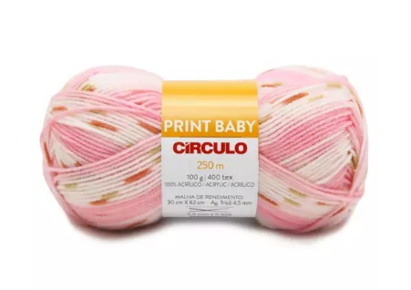 FIO PRINT BABY 250 MTS CIRCULO COR 9720 AMOR