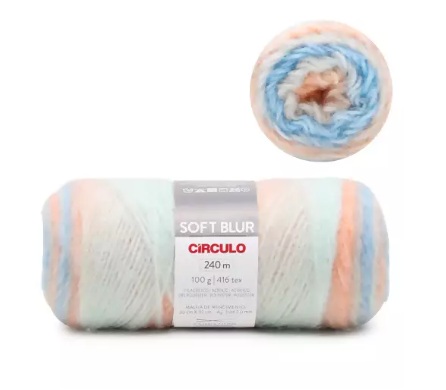 FIO SOFT BLUR 100 GR COR 9946 ARCO IRIS