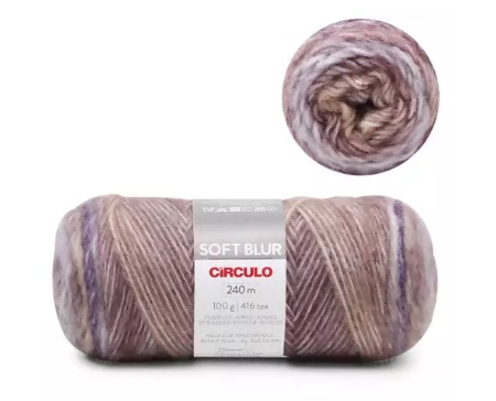 FIO SOFT BLUR 100 GR COR 9921 BROTO DE FEIJÃO
