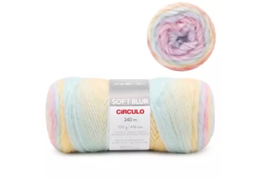 FIO SOFT BLUR 100 GR COR 9261 FIM DE TARDE