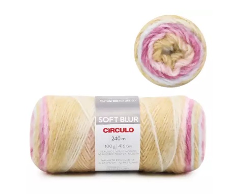 FIO SOFT BLUR 100 GR COR 9376 JARDIM DE INFÂNCIA