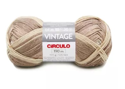 FIO VINTAGE 100 GR COR 9601 CAPUCCINO
