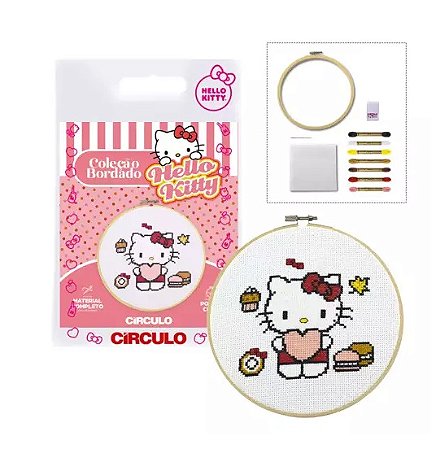 COLEÇÃO BORDADO HELLO KITTY COR 1 DOCES