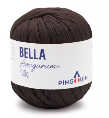FIO BELLA AMIGURUMI COR 1785 NESCAFÉ 203 MTS 100 GR PINGOUIN