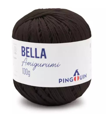 FIO BELLA AMIGURUMI COR 0716 MARROM 203 MTS 100 GR PINGOUIN