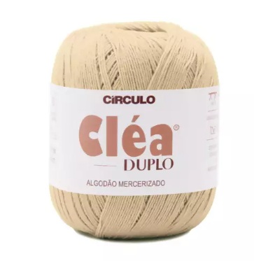 FIO CLÉA DUPLO COR 7684 PORCELANA 150 GR 508 MTS CÍRCULO