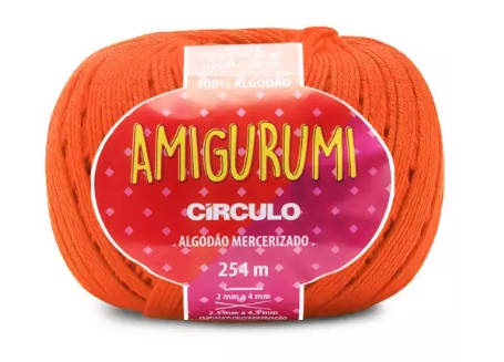 LINHA AMIGURUMI 125 G COR 4445 TANGERINA