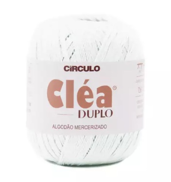 FIO CLÉA DUPLO COR 8001 BRANCO 150 GR 508 MTS CÍRCULO