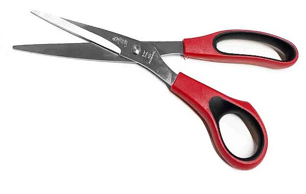 TESOURA MULTIUSO PARA CANHOTO 8 POL 1/4 21CM TE029-067 215 210COR VERMELHO PRETO ARTEPUNTO