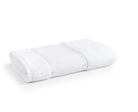 TOALHA VISITA P/B PASSA FITAS 30X50 COR 1 BRANCO KARSTEN
