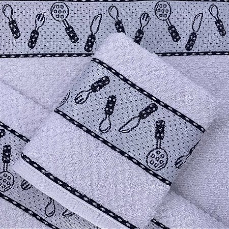 TOALHA COPA GOURMET 45X70 CM TALHERES OLINDA