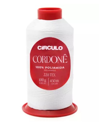 FIO CORDONÊ CÍRCULO COR 8001 BRANCO 450 MTS