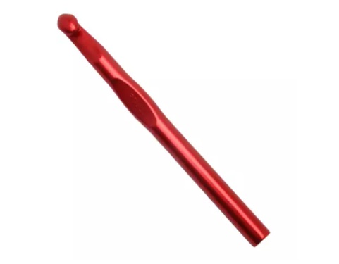 AGULHA CROCHE 12MM ALUMÍNIO CÍRCULO