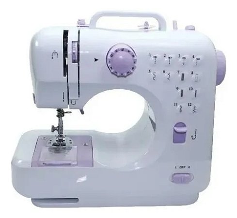 MINI MÁQUINA DE COSTURA LMD-505A 12 PONTOS LANMAX BIVOLT