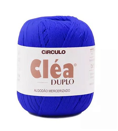FIO CLÉA DUPLO COR 2829 AZUL BIC 150 GR 508 MTS CÍRCULO