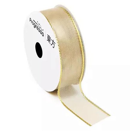 FITA METALIZADA M012-025 COR 203 OURO 10 MTS