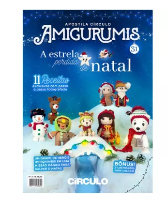 APOSTILA AMIGURUMIS CIRCULO N 29 ESTRELA PERDIDA DE NATAL CÍRCULO